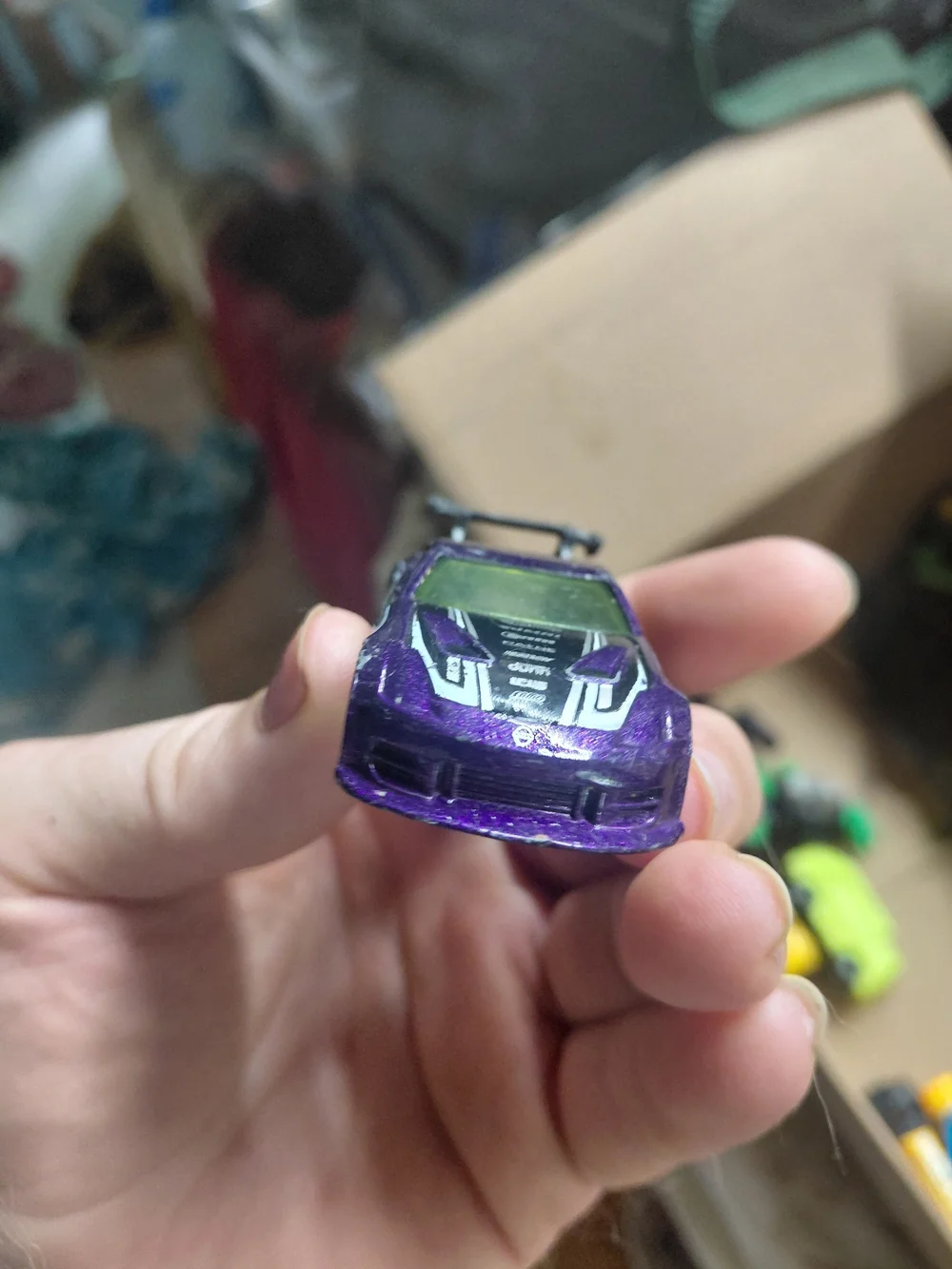 purple Hot Wheels Nissan 350Z from the 2010 Mystery Models series.